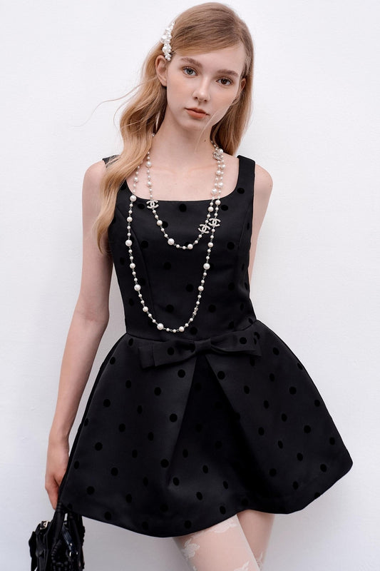 Autumn Black Short A-Line Dress