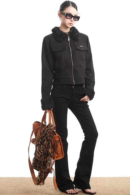 Autumn Black Elegant Jacket