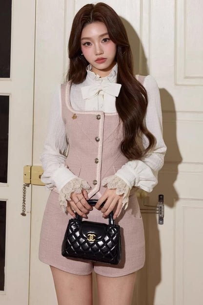 Narcissus Lace Woolen Suit Set-Up