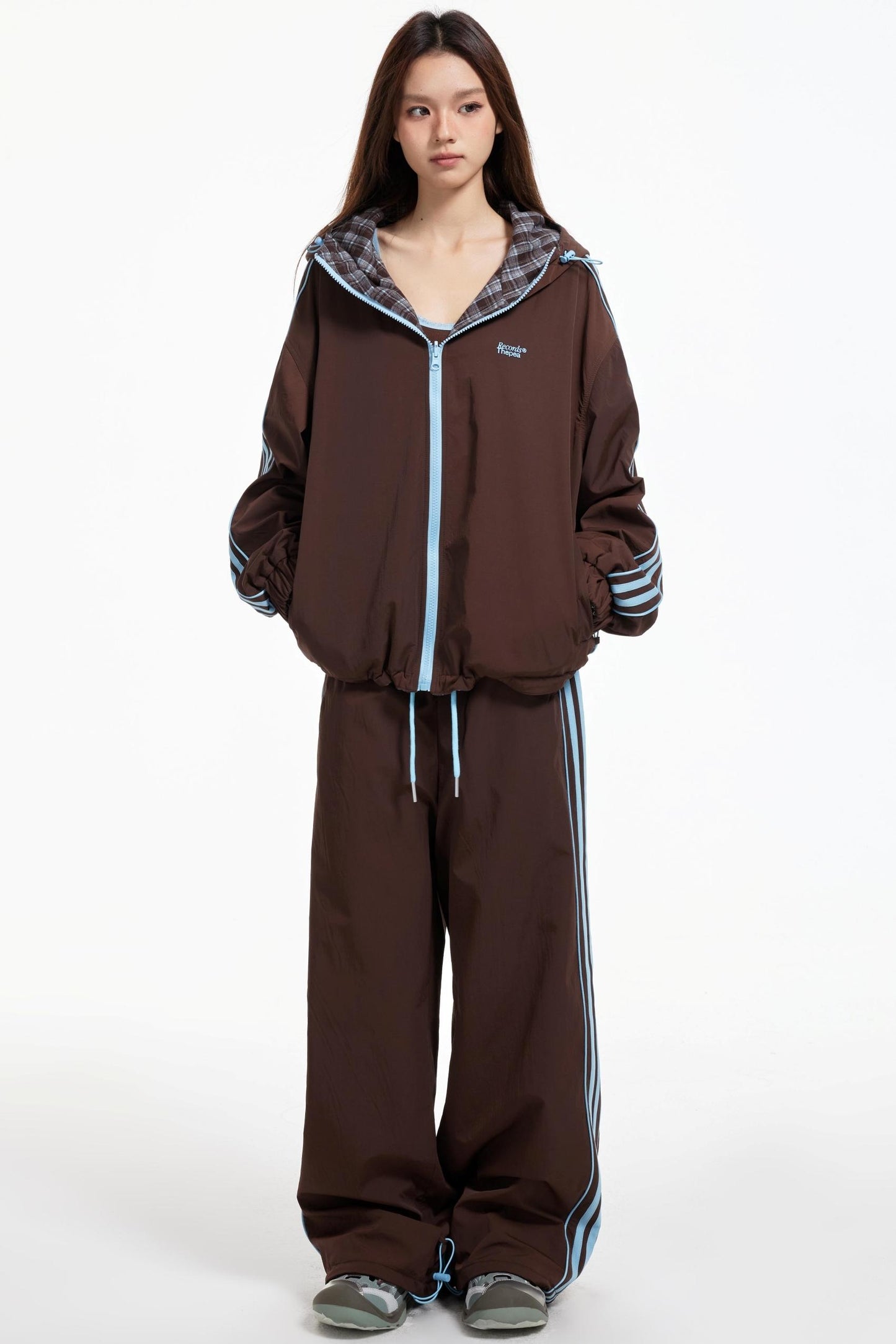 Lux Stripe Hooded Jacket Set-Up