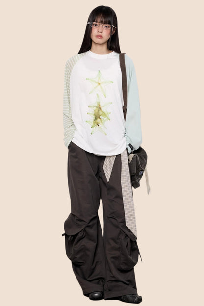 Summer Stripe Long Sleeve T-Shirt Top