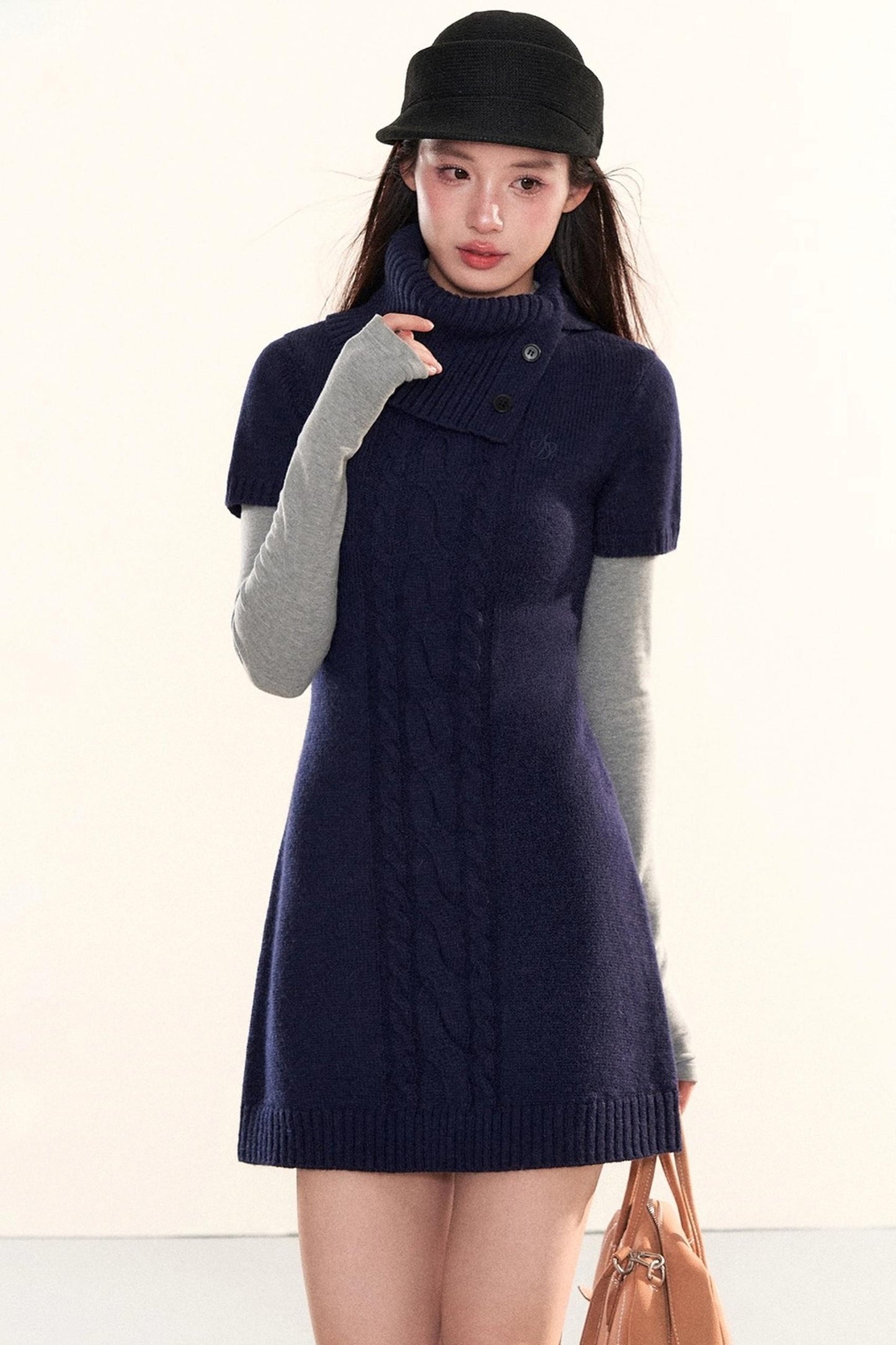 Cable Knit A-Line Dress