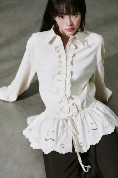 Laser Cut Tencel Shirt