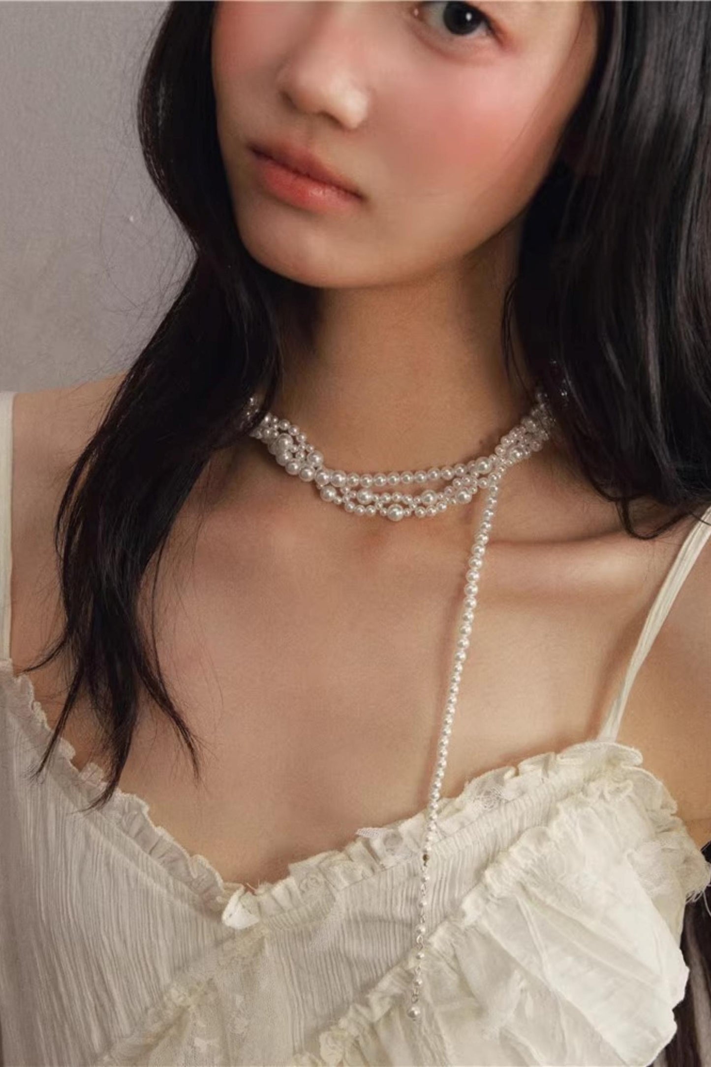 White Pearl Multi-Layer Necklace