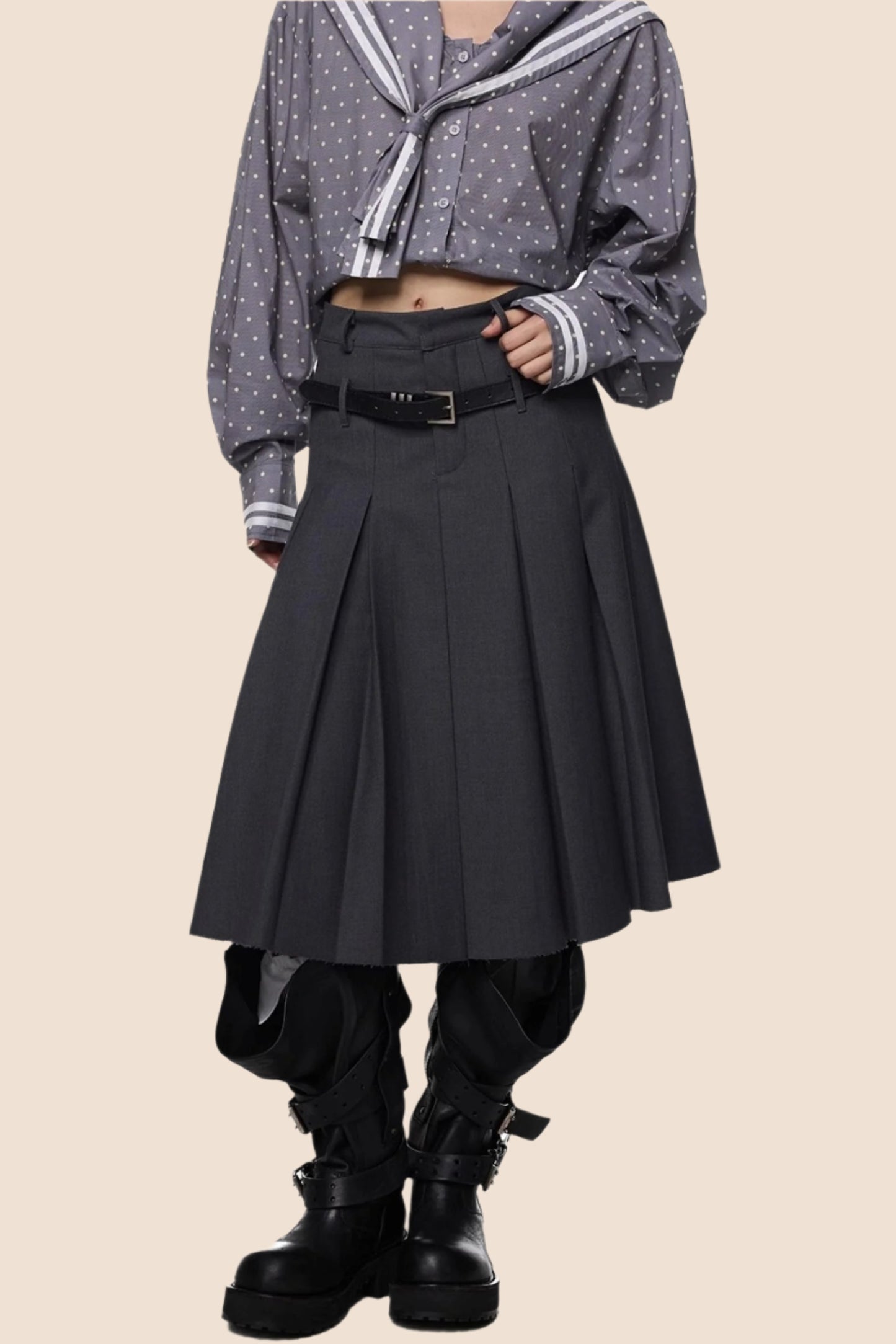 Vintage Pleated Summer Skirt