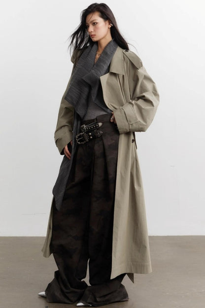 Urban Minimalist Long Trench Coat