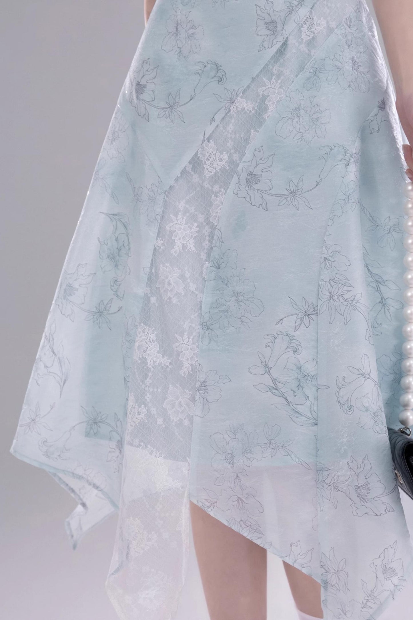 Frosty Green Lace Dress