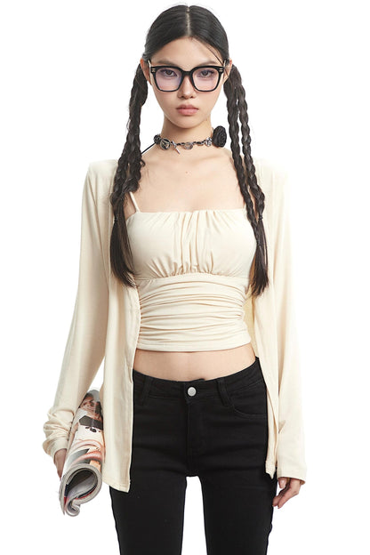 Spice Girl Fall Long Sleeve Top & Outer Set