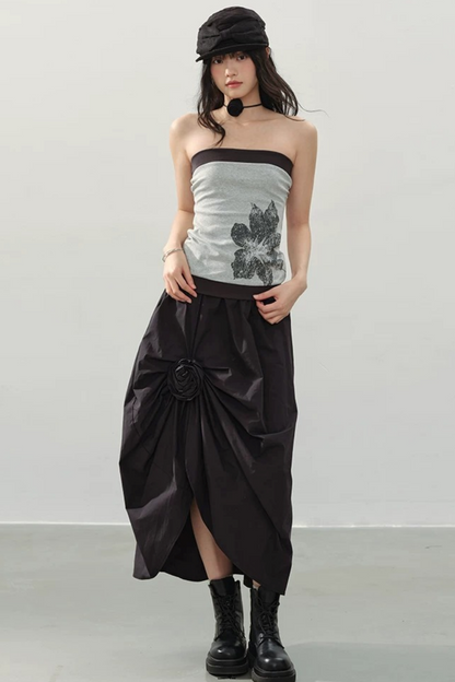 Retro Floral Tube Top