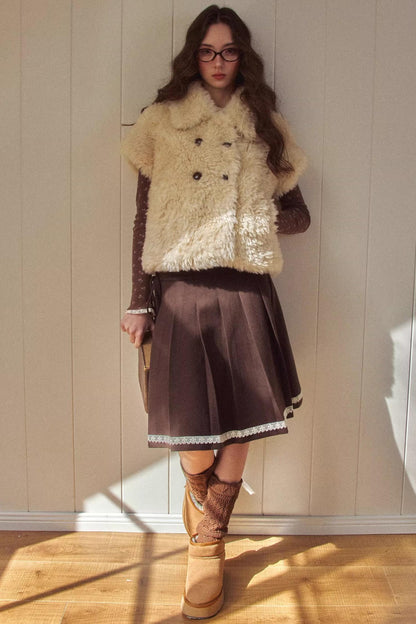 Baby Doll Collar Fur Jacket