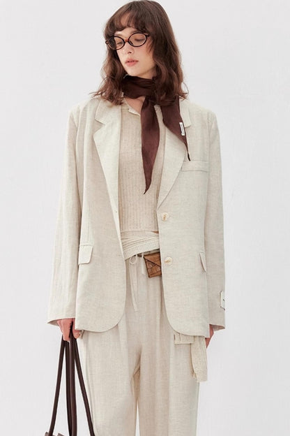 Luxe Linen Polo Top Set-Up