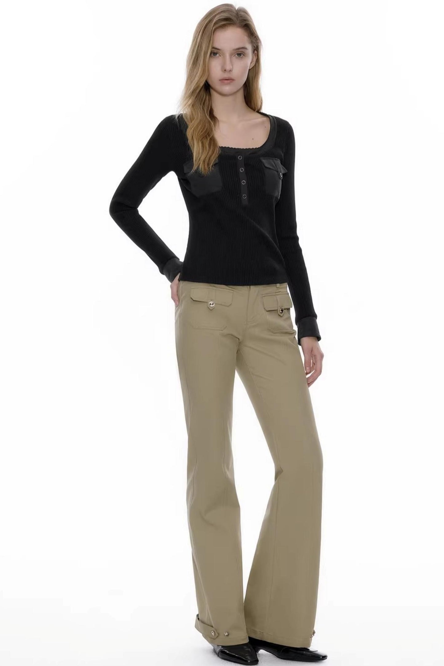 Henry Collar Knit Top