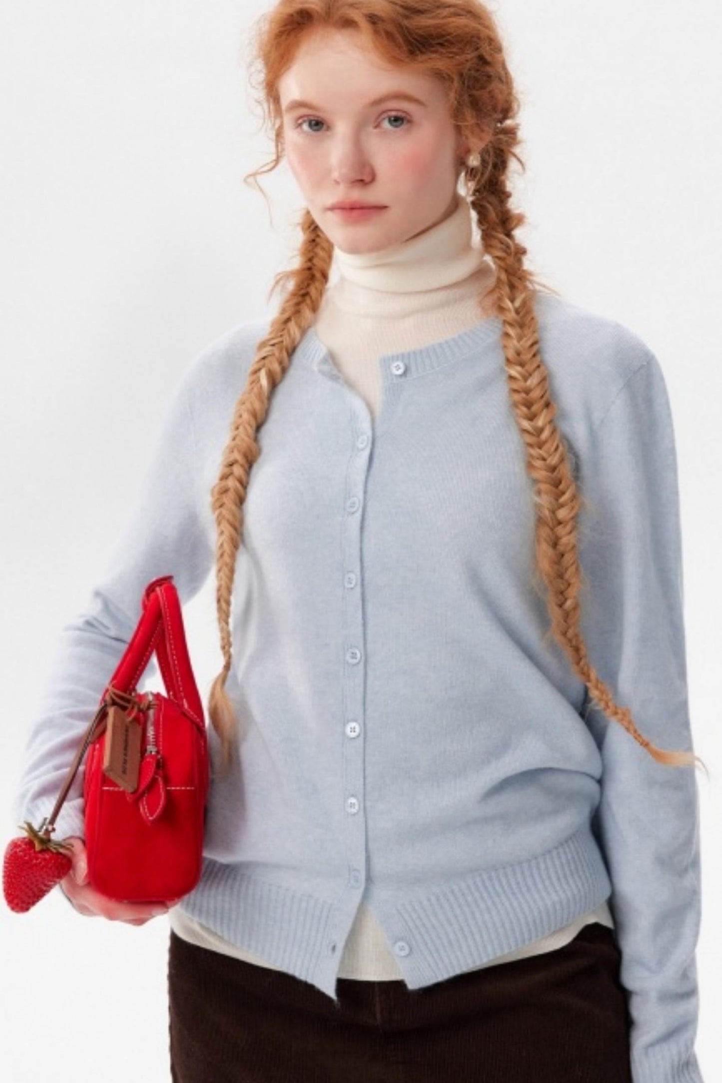 Multi-Color Snowflake Knitted Cardigan