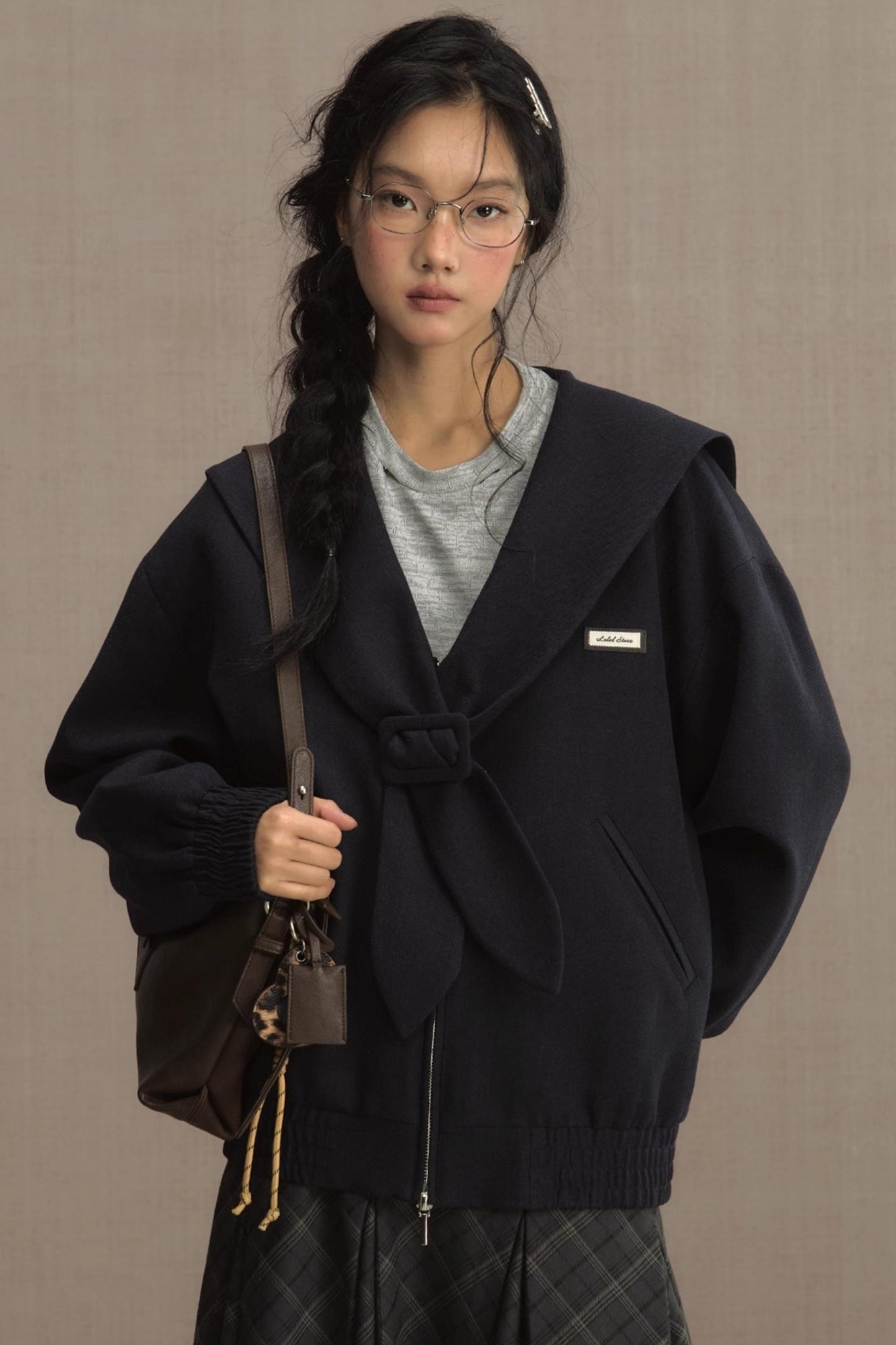 Mariner Navy Cropped Jacket