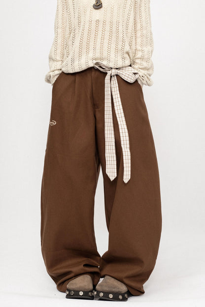 American Spice Coffee Wide-Leg Pants