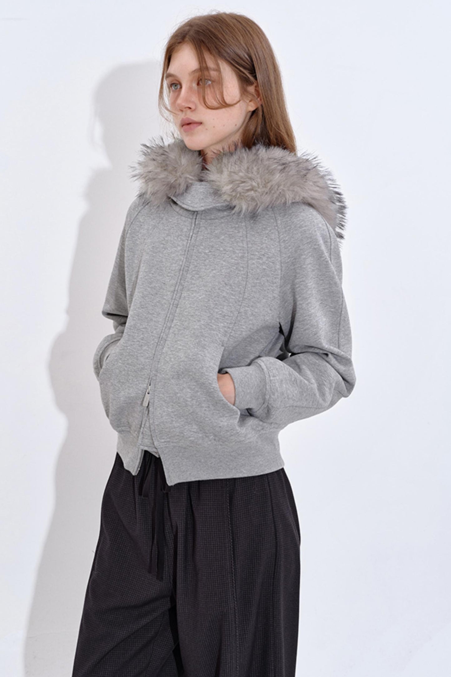 Windproof Fleece-Lined Hooded Jacket