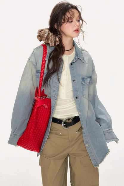 Vintage Diamond Denim Jacket