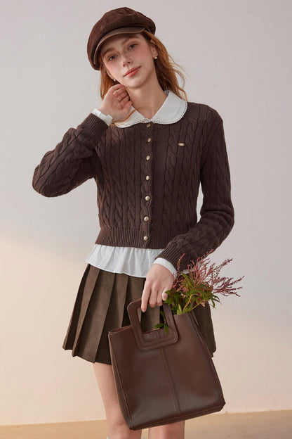 Metal Buckle Knitted Sweater