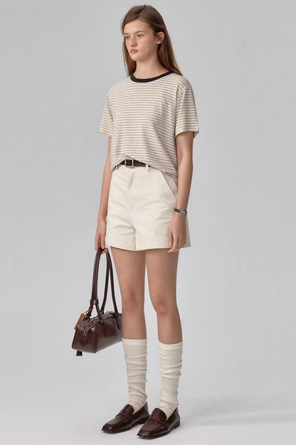 Tencel Linen Striped Top