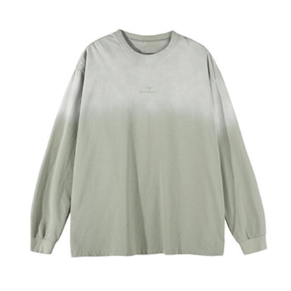 Gewaschenes Gradient Langarmshirt 