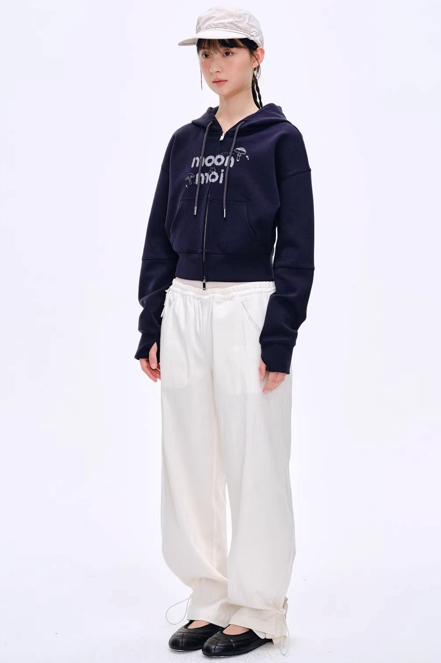 Lyocell Blend Color-Block Pants