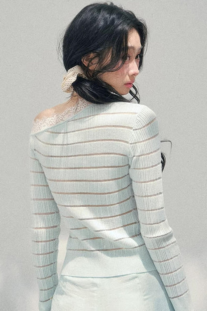 Gentle Glance Knitted Lace Top