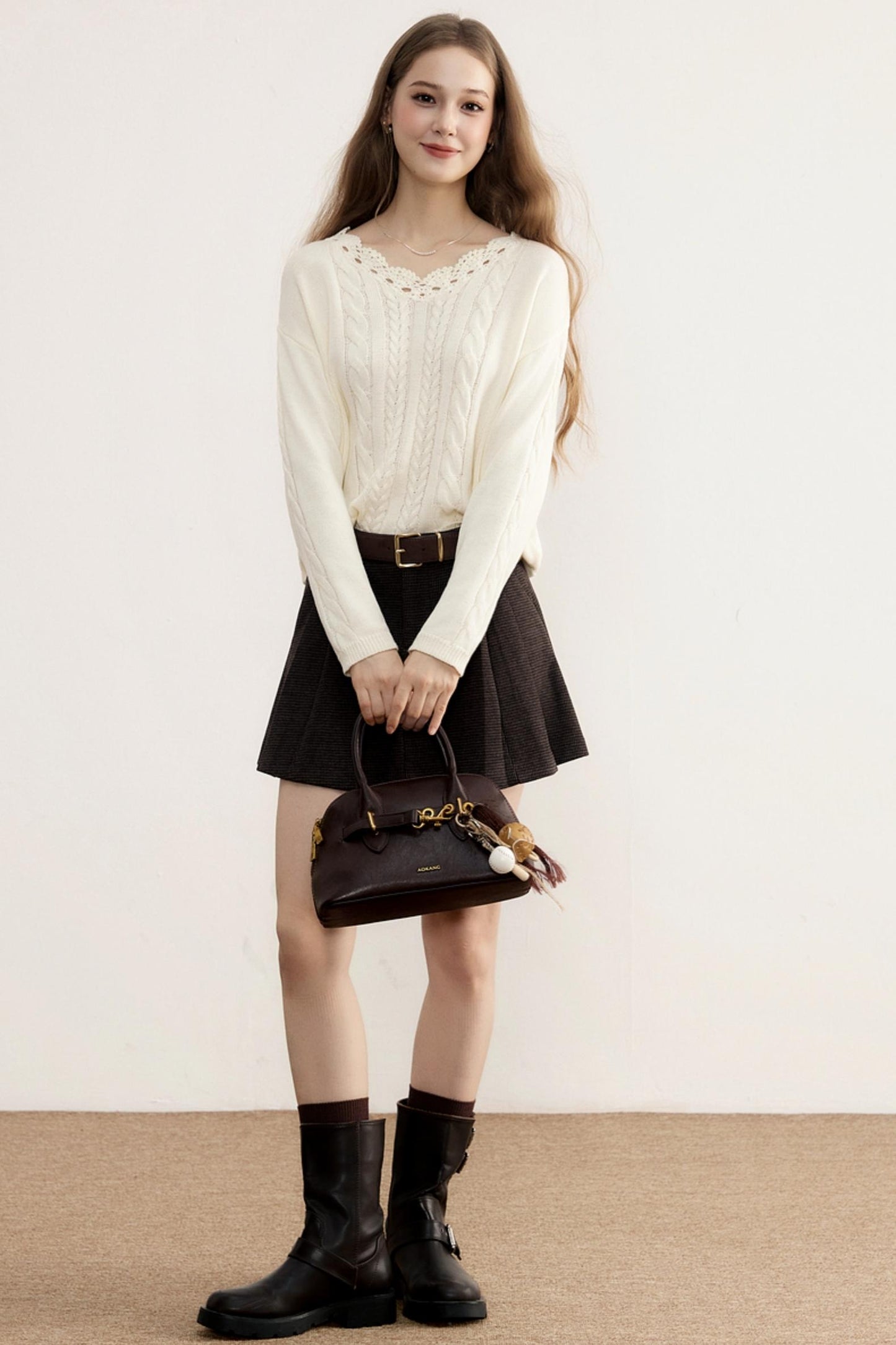 Knitted Wool Blended Top
