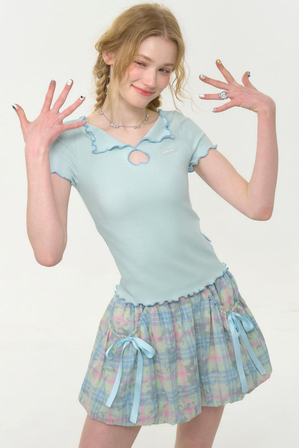 Lace Square Neck Blouse