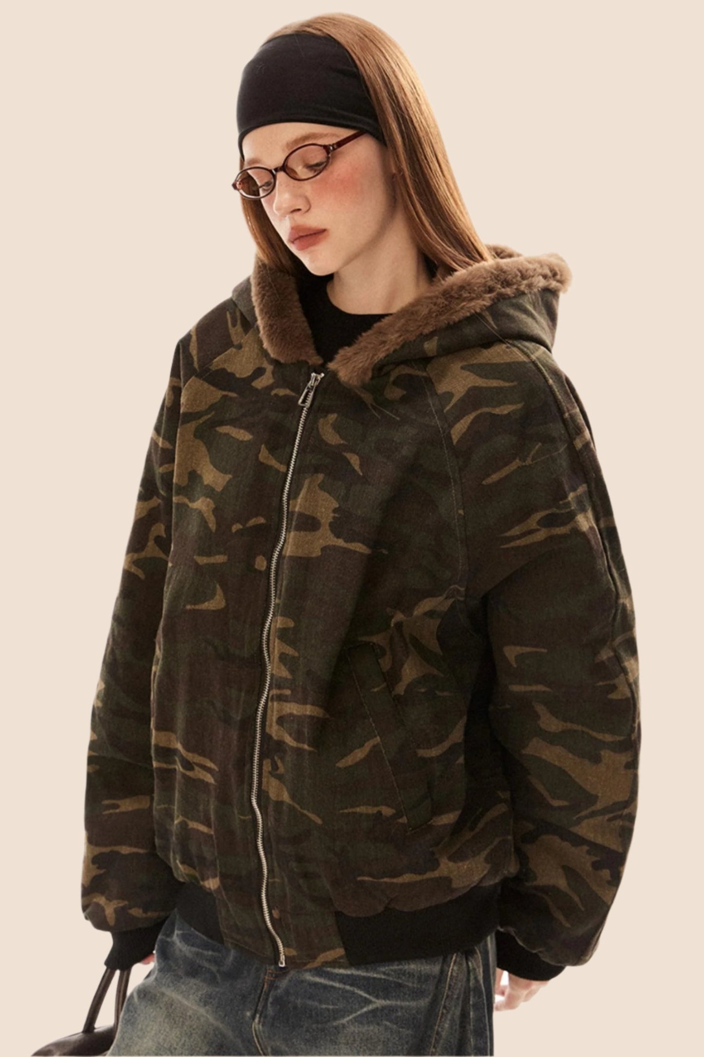 Retro Loose Camouflage Jacket