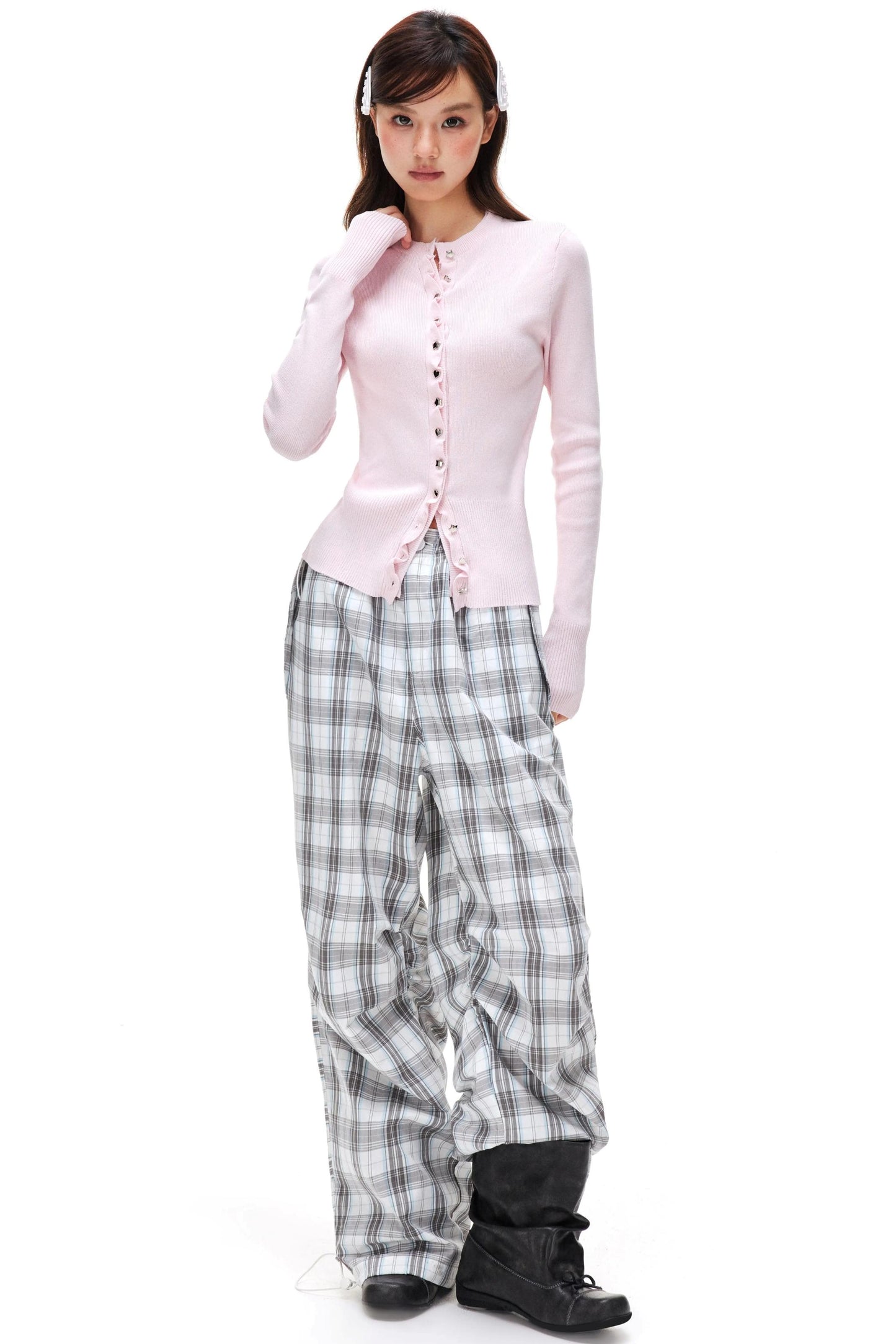 Bright Silver Heart Cardigan