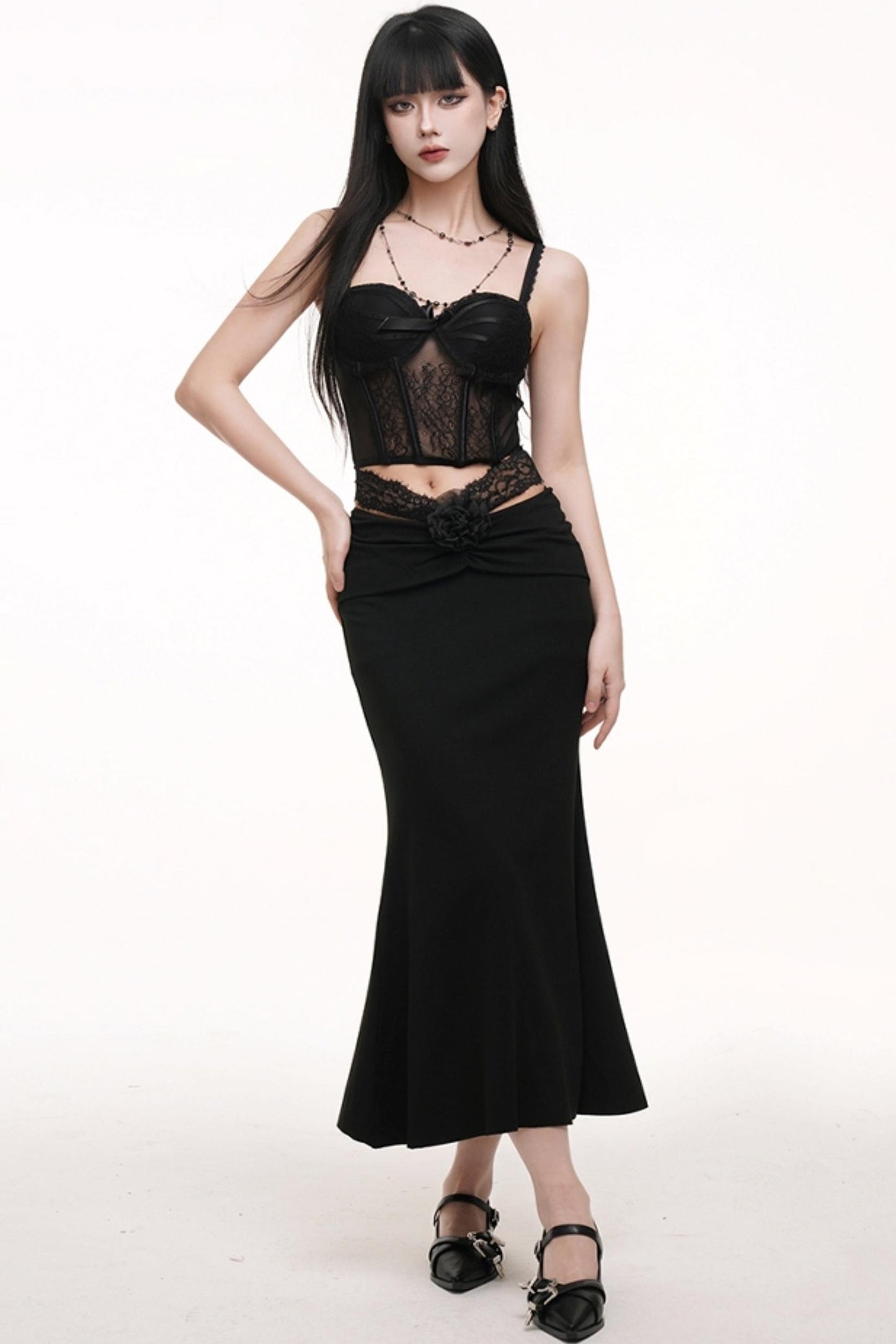 Black Corset Skirt Set-Up