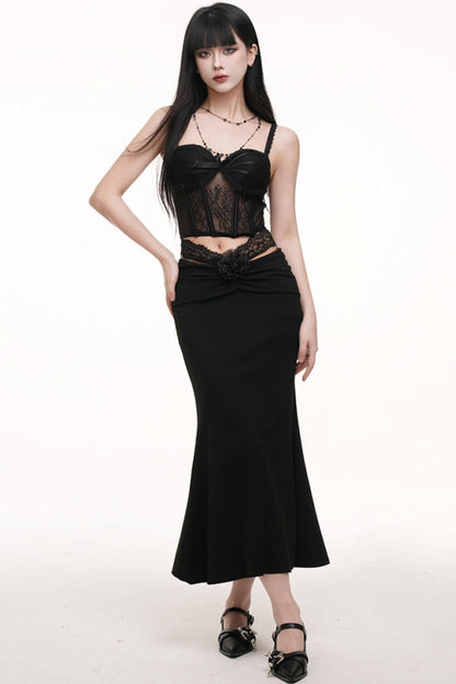 Black Corset Skirt Set-Up