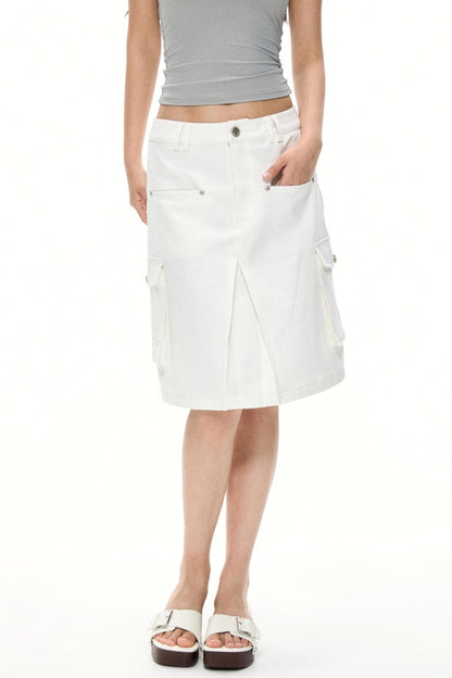 Casual Chic White Skirt