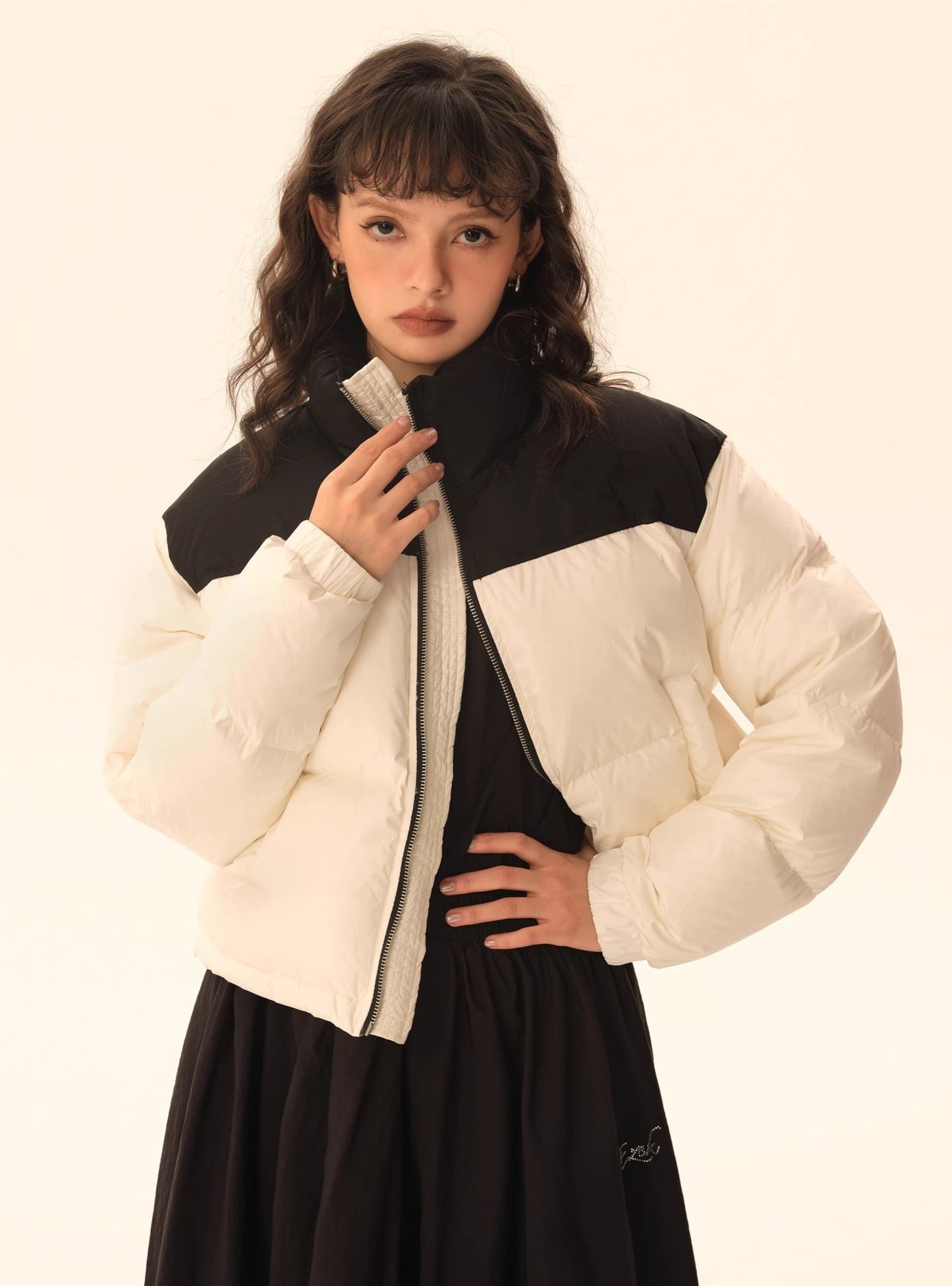 Long-sleeved Loose Down Jacket