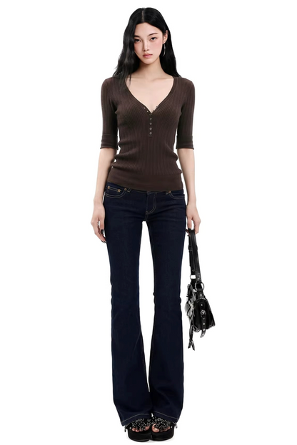 Retro Coffee Knit Sweater
