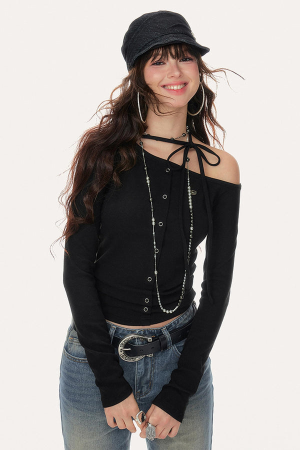 Soft Shoulder Knitted Sweater