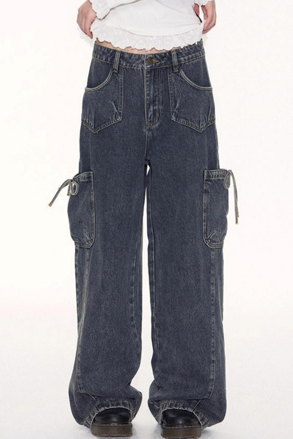 Vintage Cargo Wide-Leg Pants