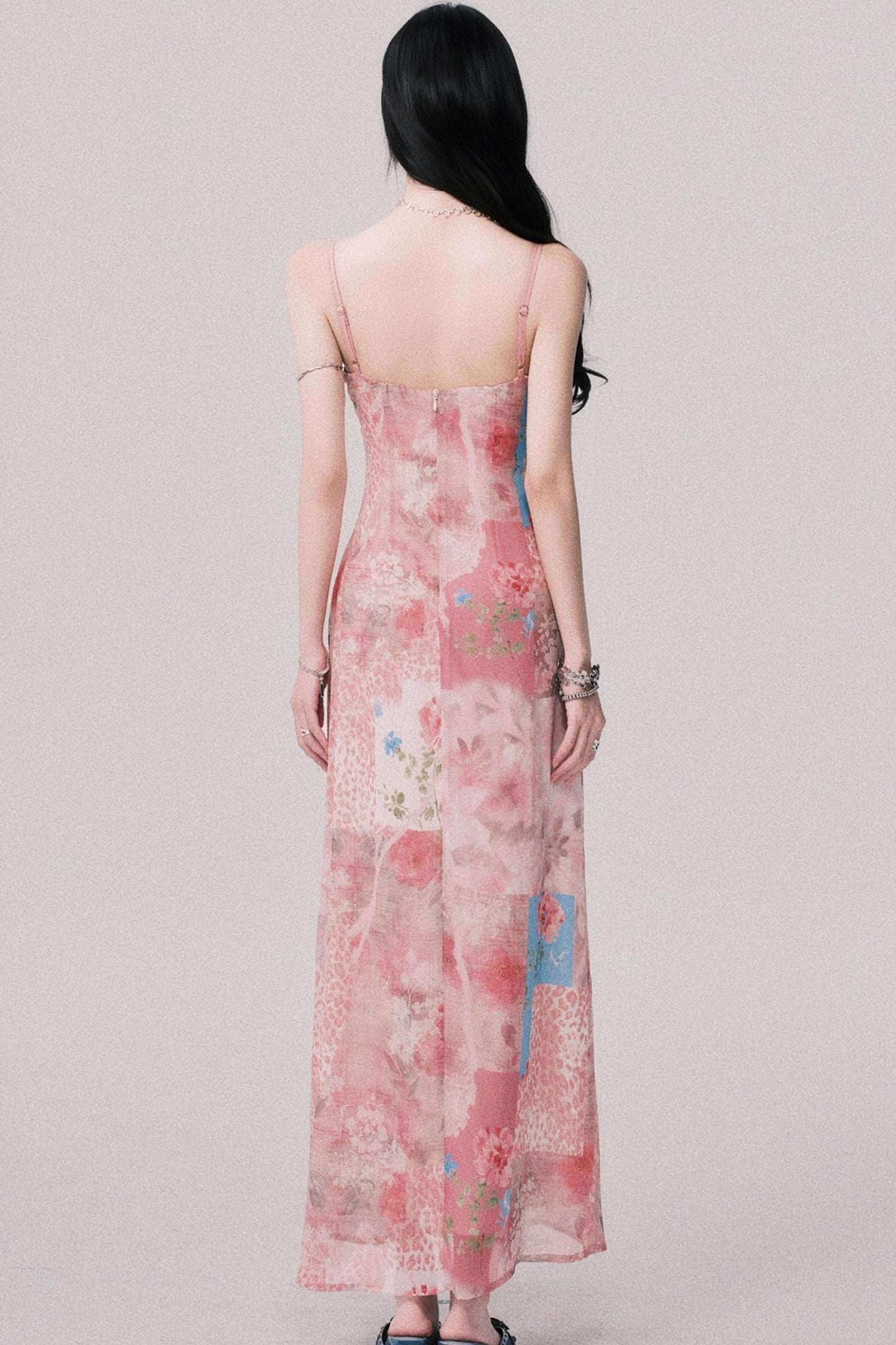 Floral Halter Beach Dress