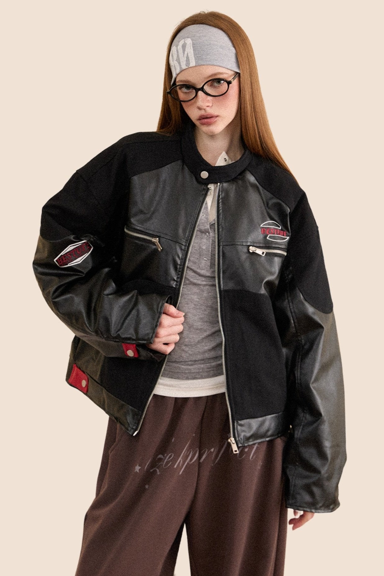 Warm PU Leather Biker Jacket