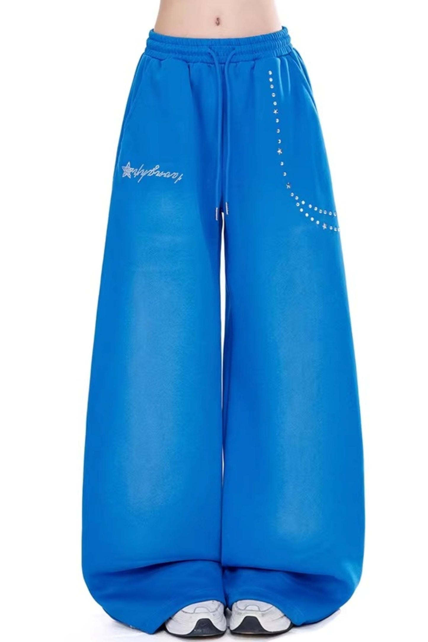 Star Rhinestone Sports Pants