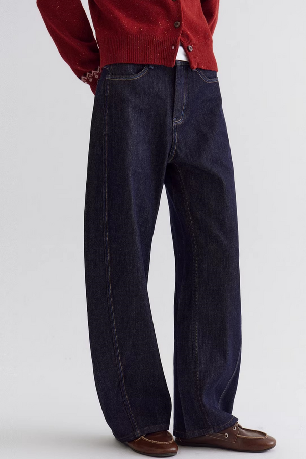 Color-Block Contrast Stitching Pants