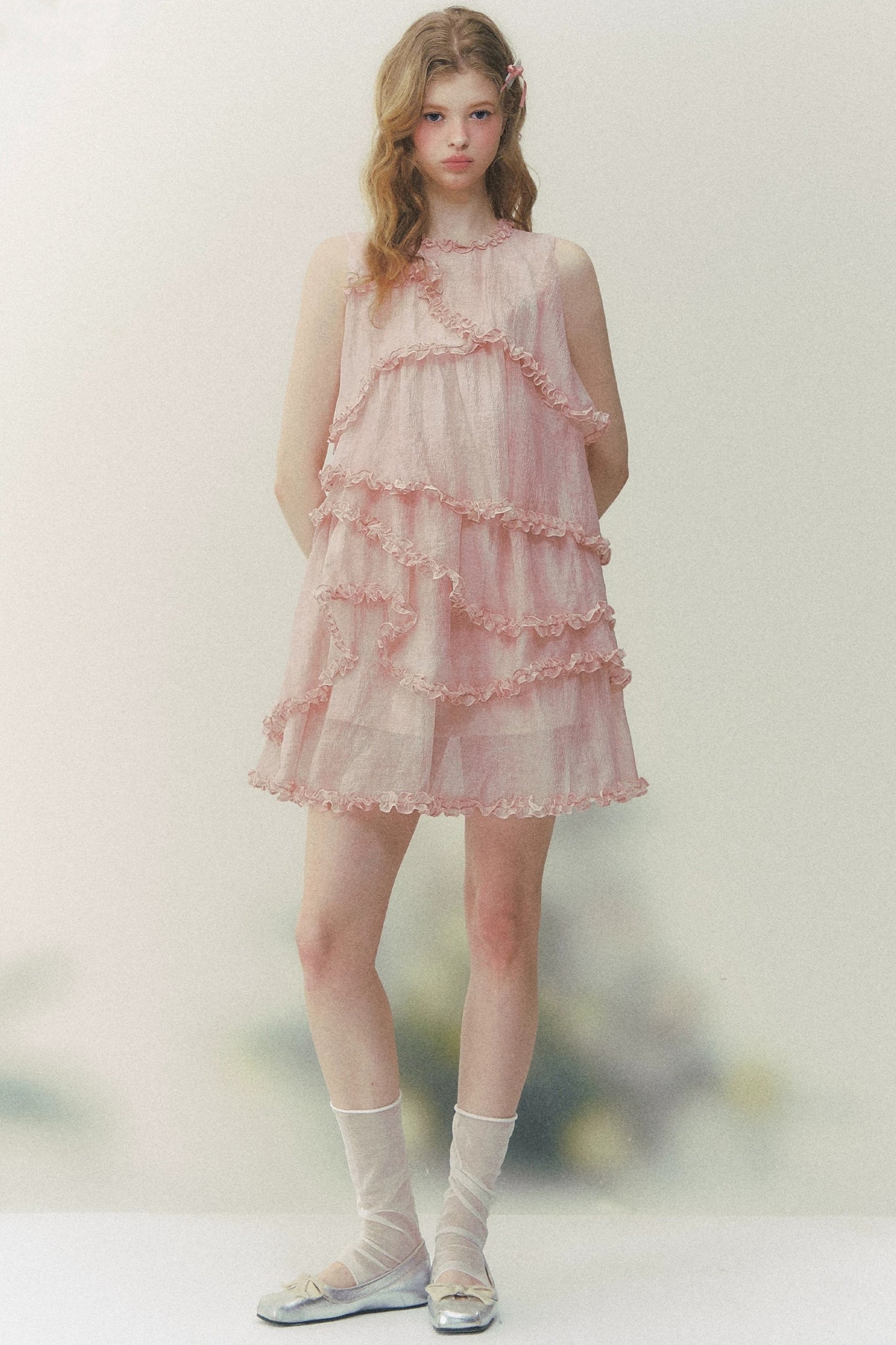 Pink Mist Layered Dress