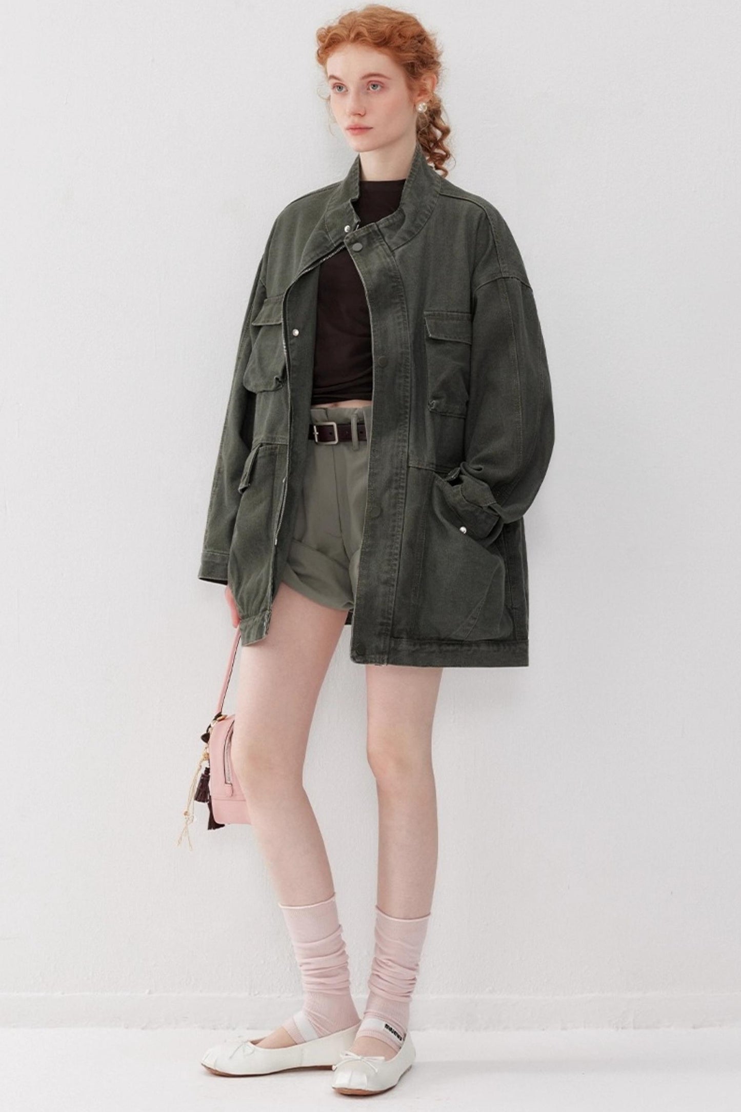 Vintage Cargo Denim Jacket