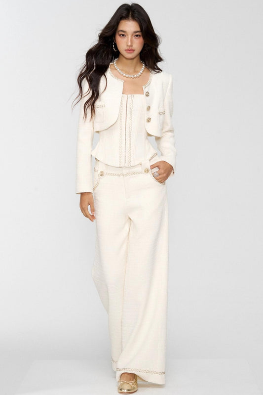 Milk Goose Three-Piece Jacket Set-Up