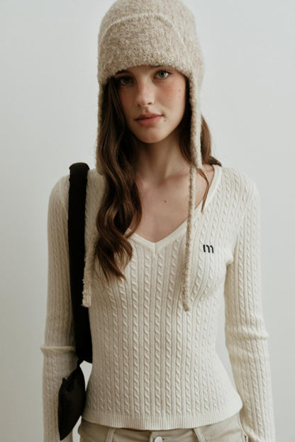 Velvet Twist Knitting Top