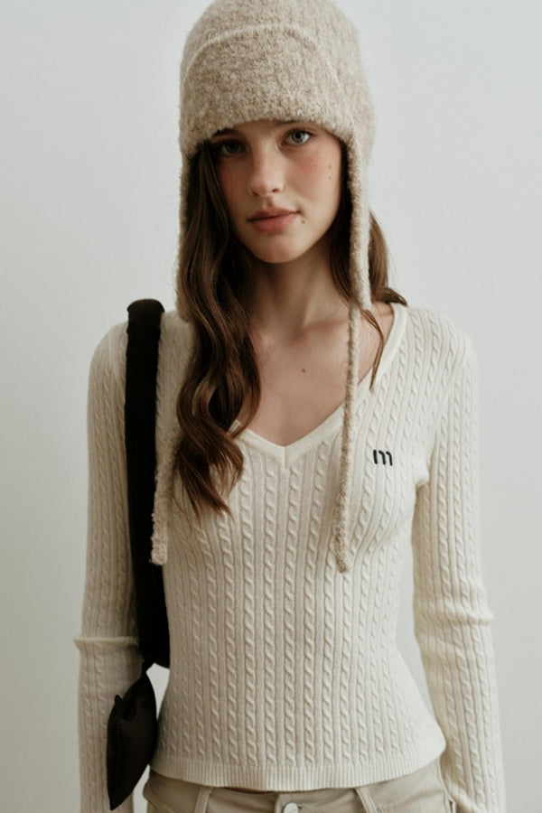 Velvet Twist Knitting Top