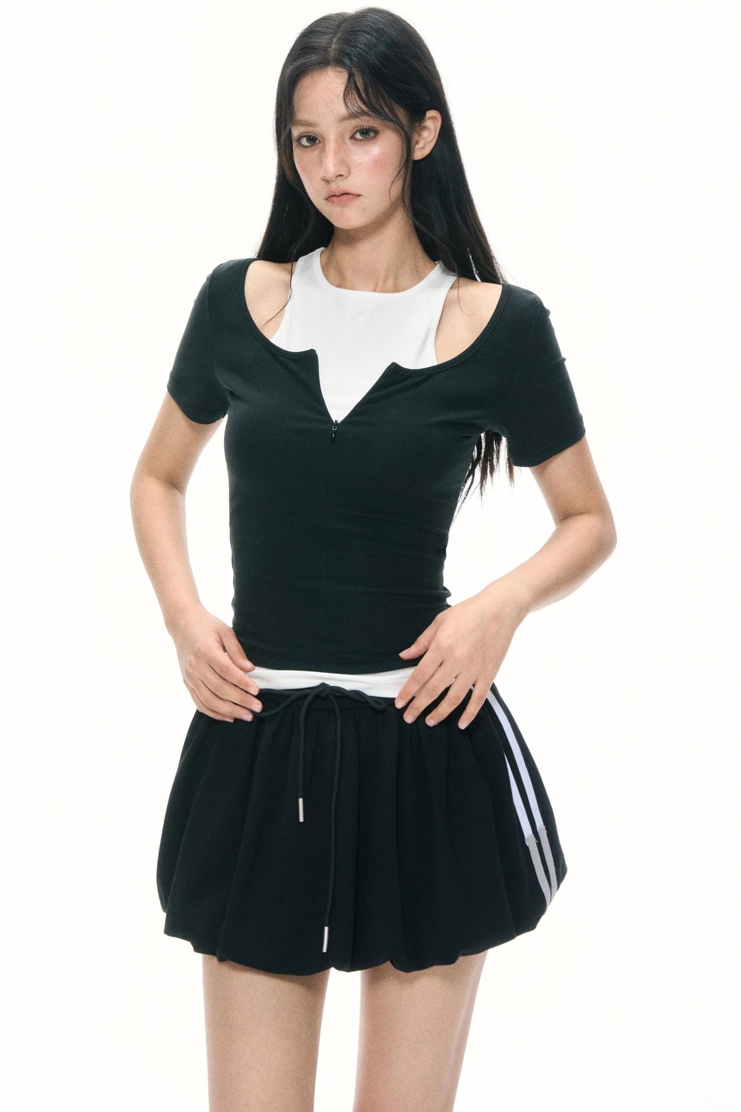 Shoulder Slim T-Shirt