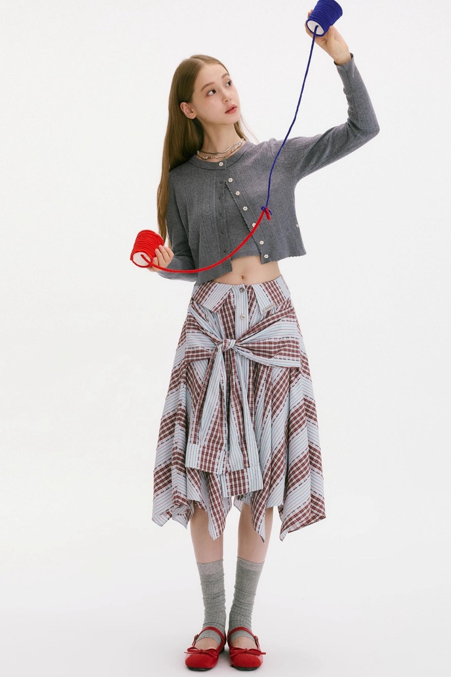 Autumn Flower Knitted Cardigan