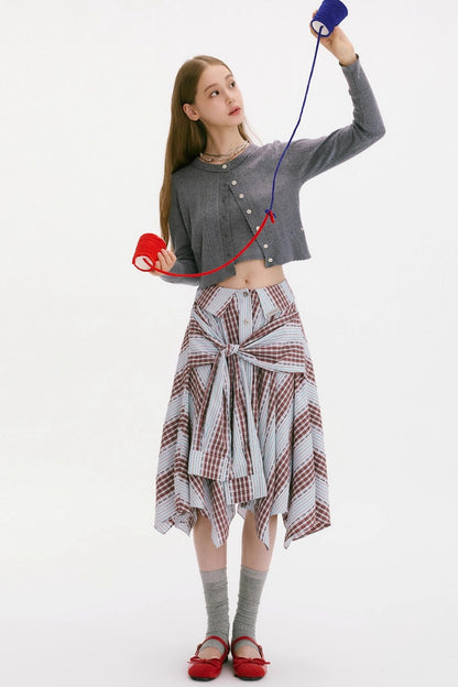 Autumn Flower Knitted Cardigan