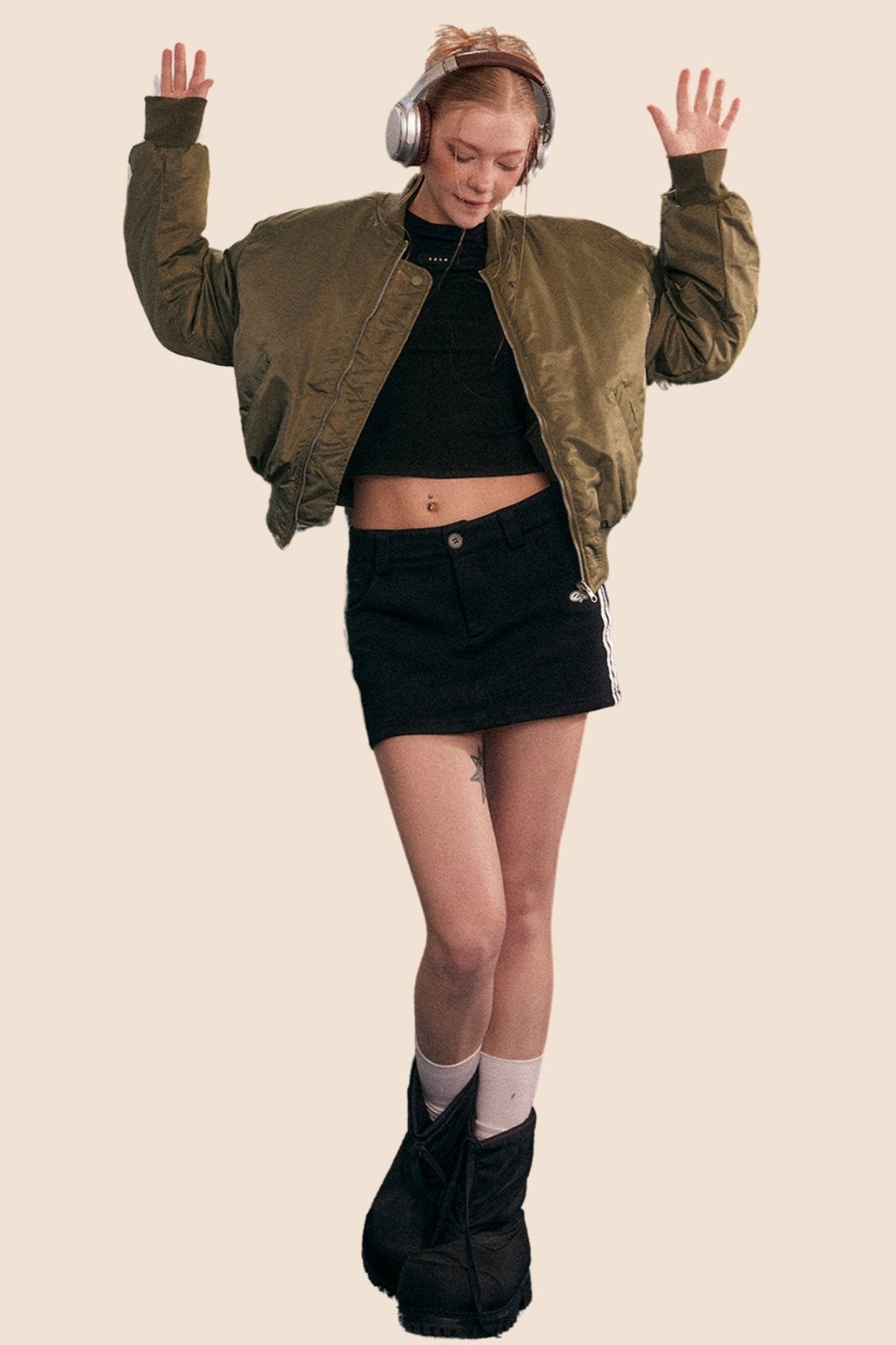 Retro Aviator Baseball Cotton Jacket